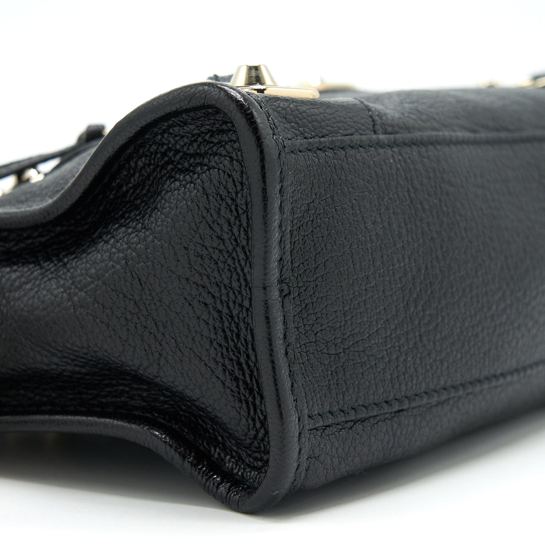 Top Quality Balenciaga Mini City Bag Black GHW