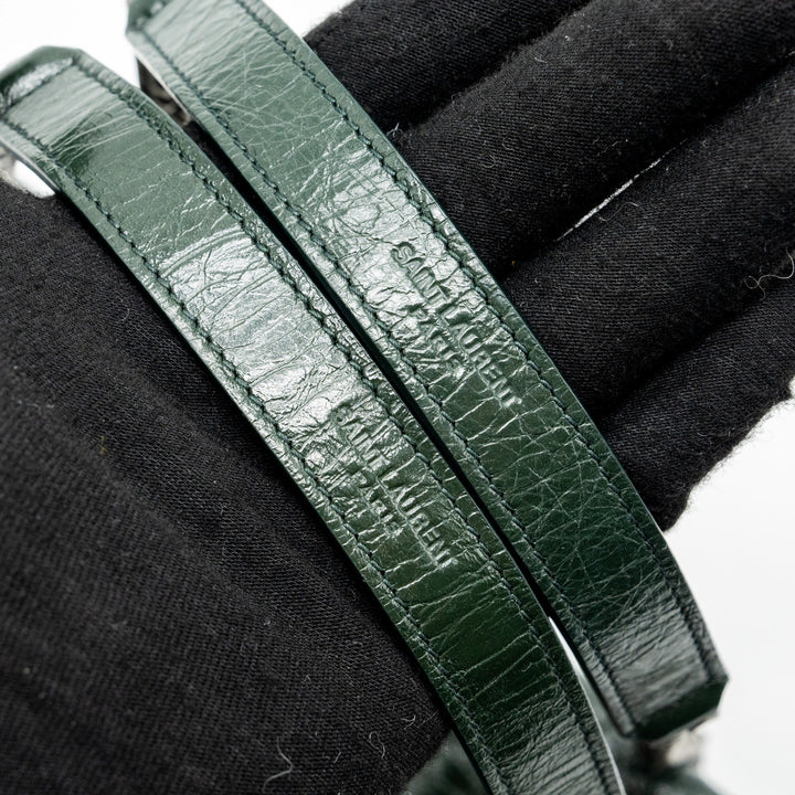Saint laurent medium Niki calfskin green ruthenium hardware