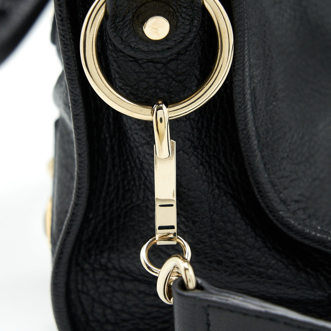 Top Quality Balenciaga Mini City Bag Black GHW