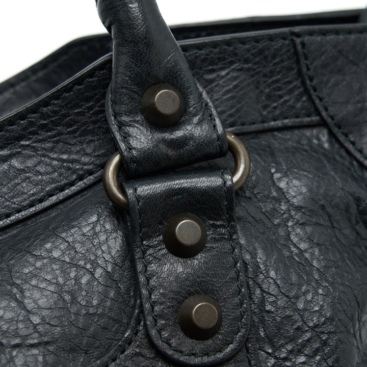 Top Quality Balenciaga Classic City Bag black with ruthenium hardware