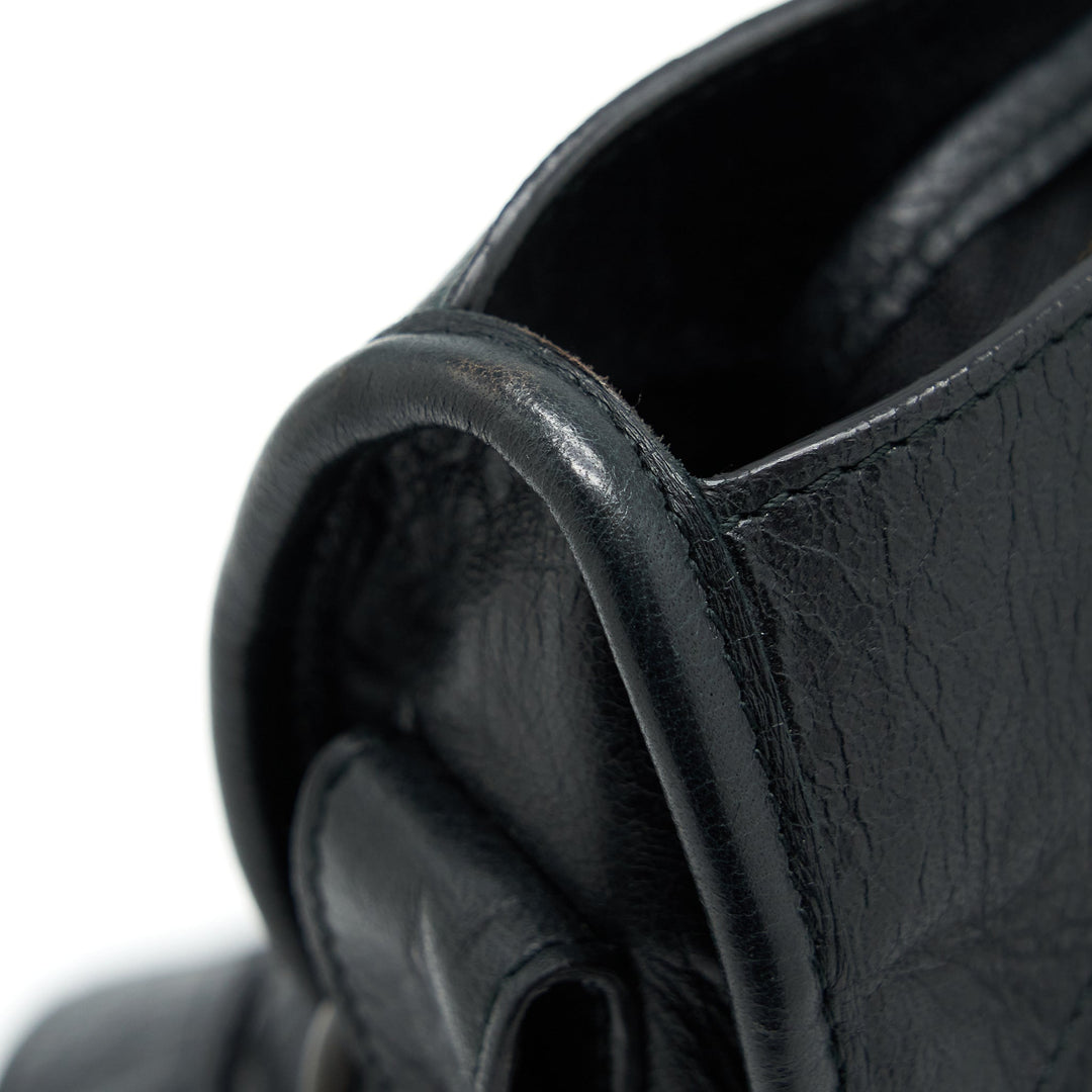 Top Quality Balenciaga Classic City Bag black with ruthenium hardware
