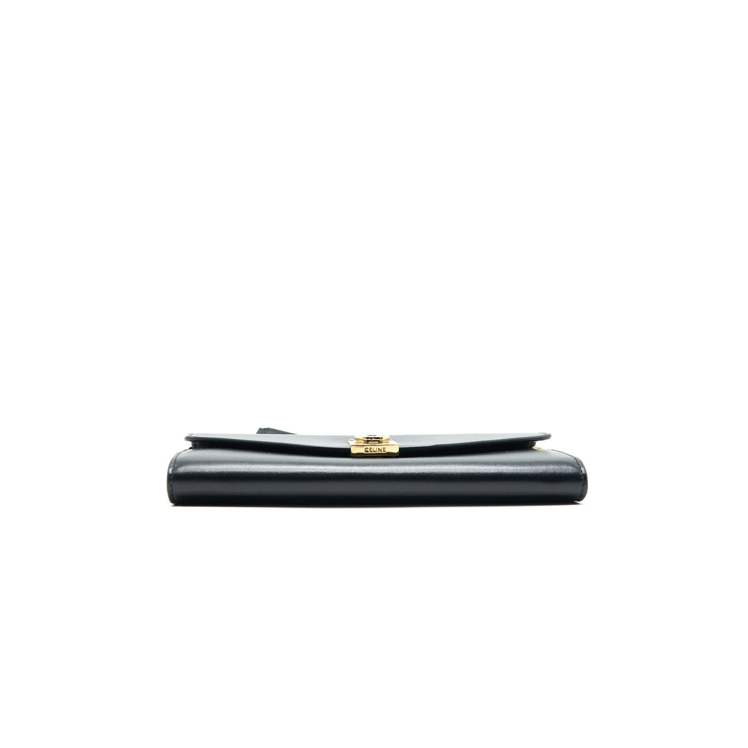 Celine Calfskin C Wallet on Chain Bag Black