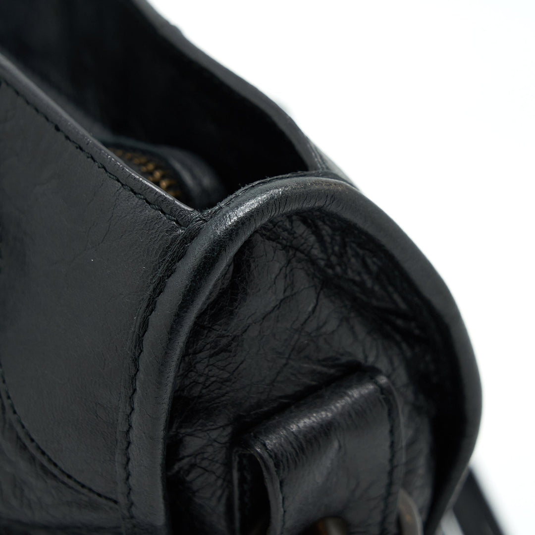 Top Quality Balenciaga Classic City Bag black with ruthenium hardware
