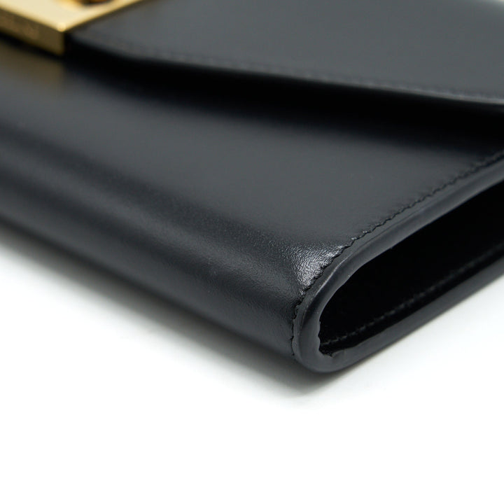 Celine Calfskin C Wallet on Chain Bag Black
