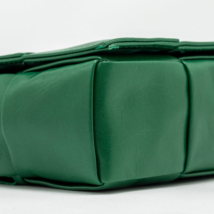 Bottega veneta Cassette Belt Bag Calfskin Green SHW