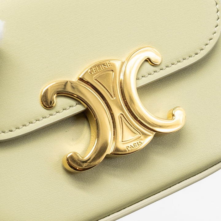 Celine Mini Claude Shiny Calfskin Pistachio