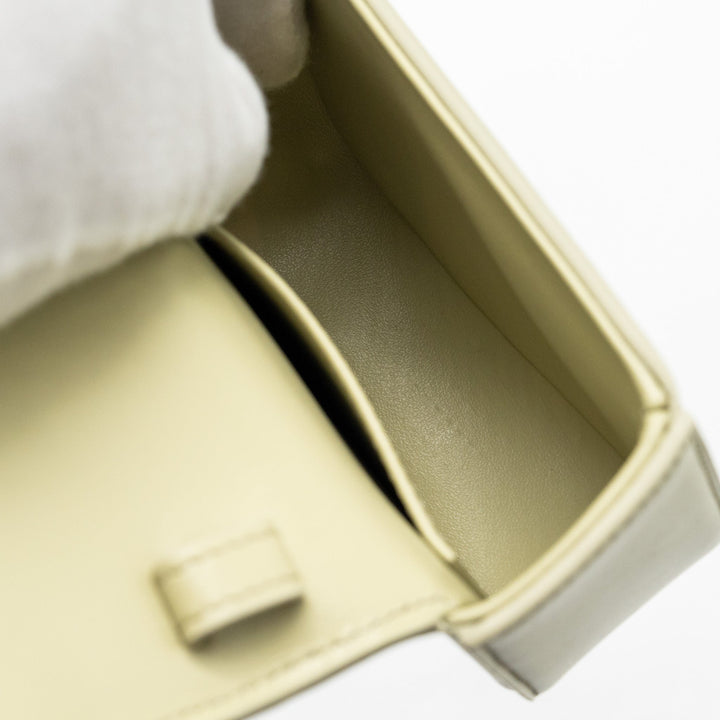 Celine Mini Claude Shiny Calfskin Pistachio