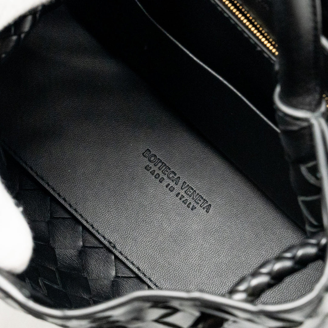 Bottega veneta Small Andiamo Bag Lambskin Black GHW