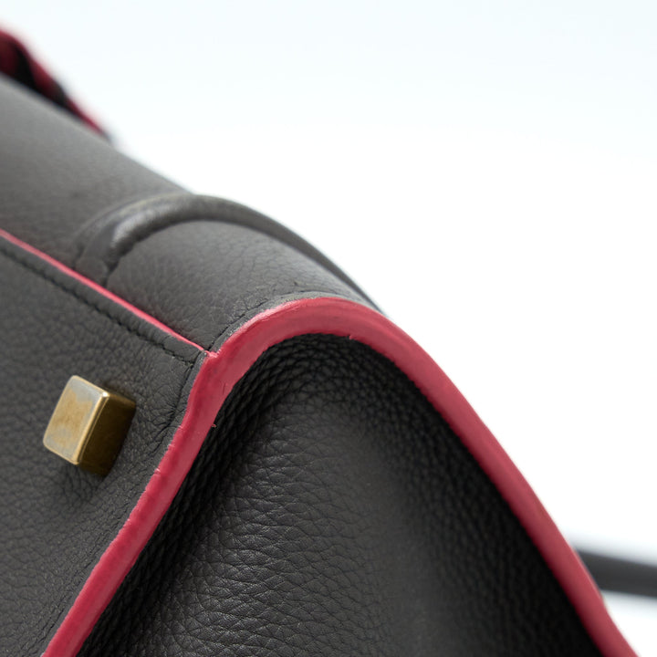 Celine Large Phantom Luggage Bag Calfskin Dark Grey/Pink