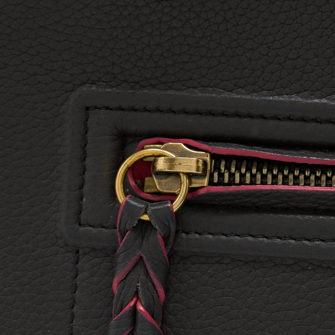 Celine Large Phantom Luggage Bag Calfskin Dark Grey/Pink