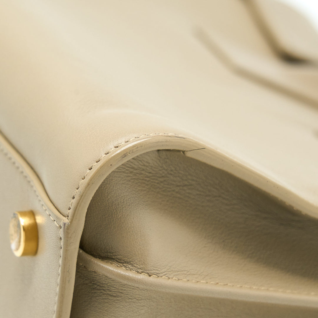 Saint Laurent/YSL Sac De Jour Tote Bag Beige GHW