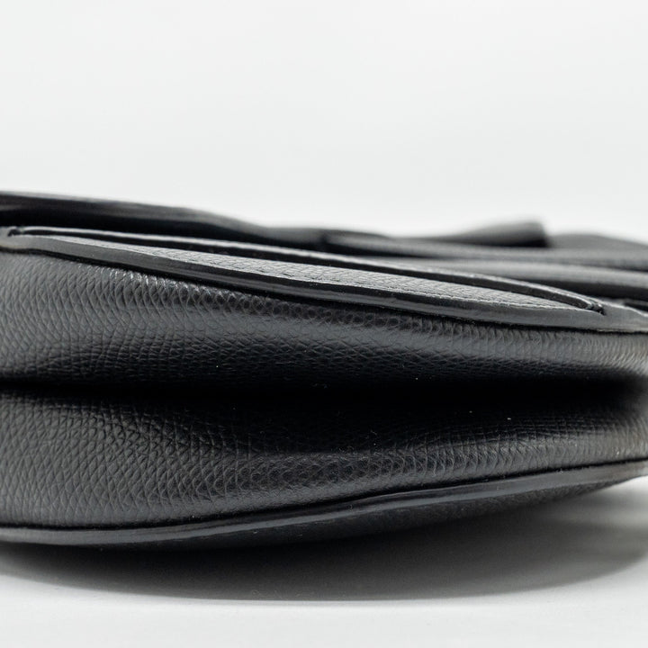 Top quality Dior MINI Saddle Bag Calfskin Black