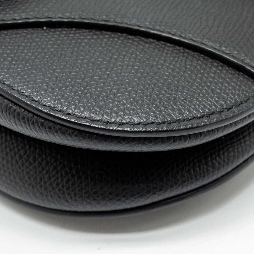 Top quality Dior MINI Saddle Bag Calfskin Black