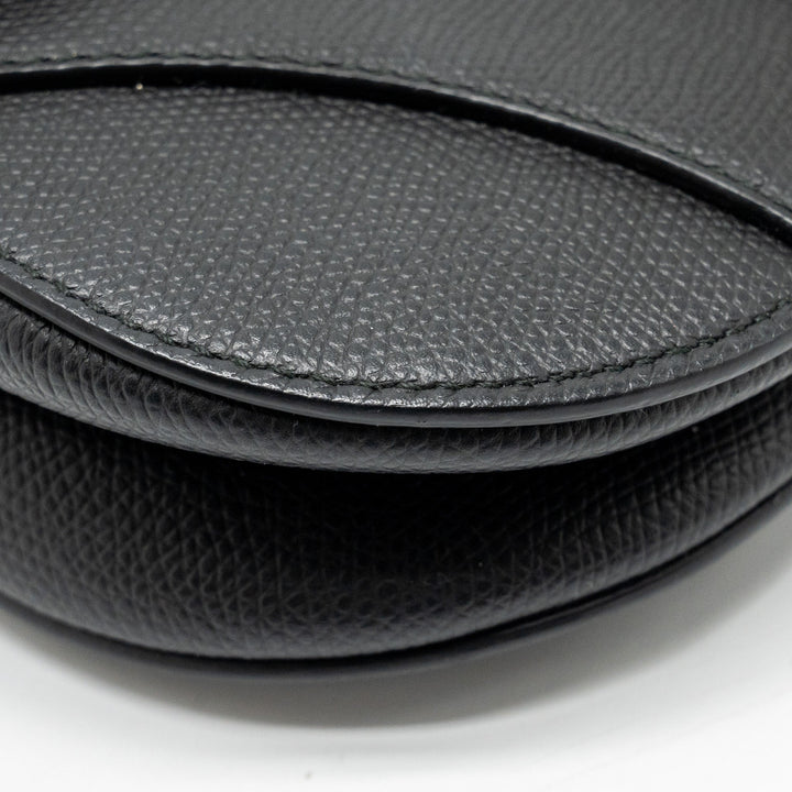 Top quality Dior MINI Saddle Bag Calfskin Black