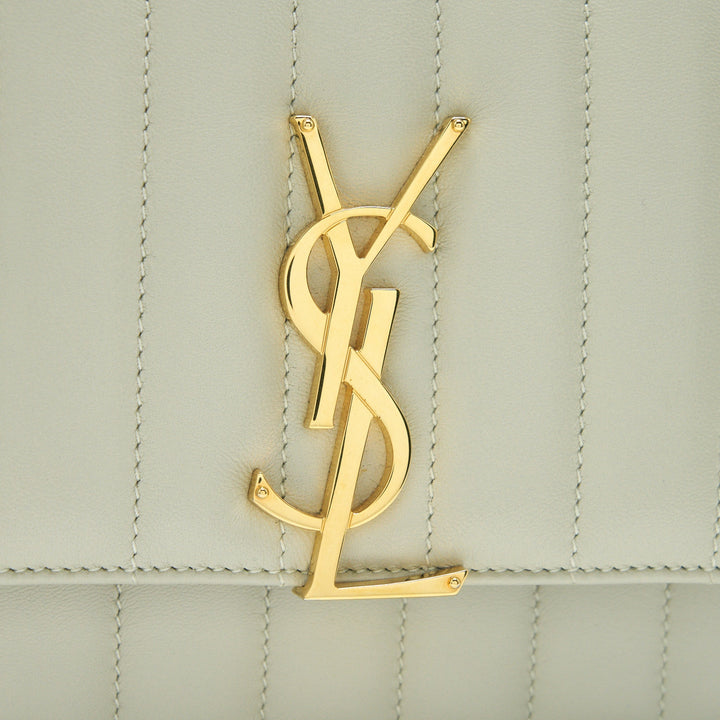 Saint Laurent Vicky Chain Bag Light Beige GHW
