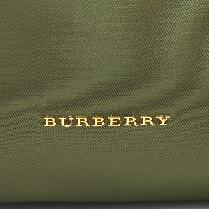 Burberry Medium Rucksack Backpack Nylon Olive Green GHW