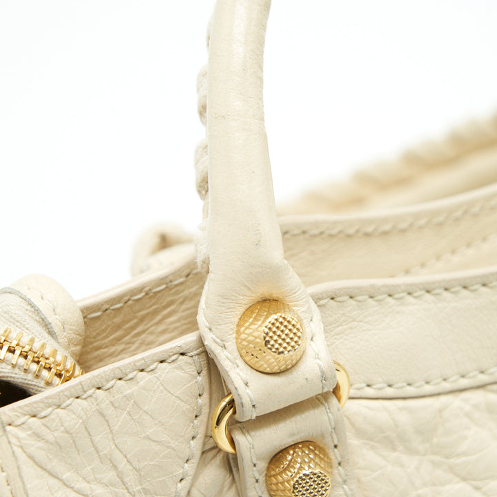balenciaga mini city crossbody Bag Light beige GHW