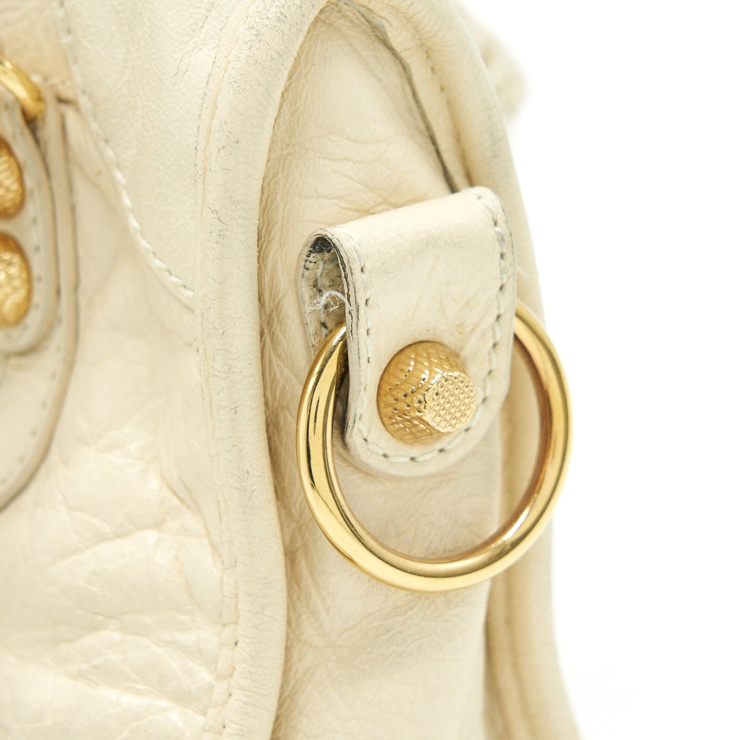 balenciaga mini city crossbody Bag Light beige GHW