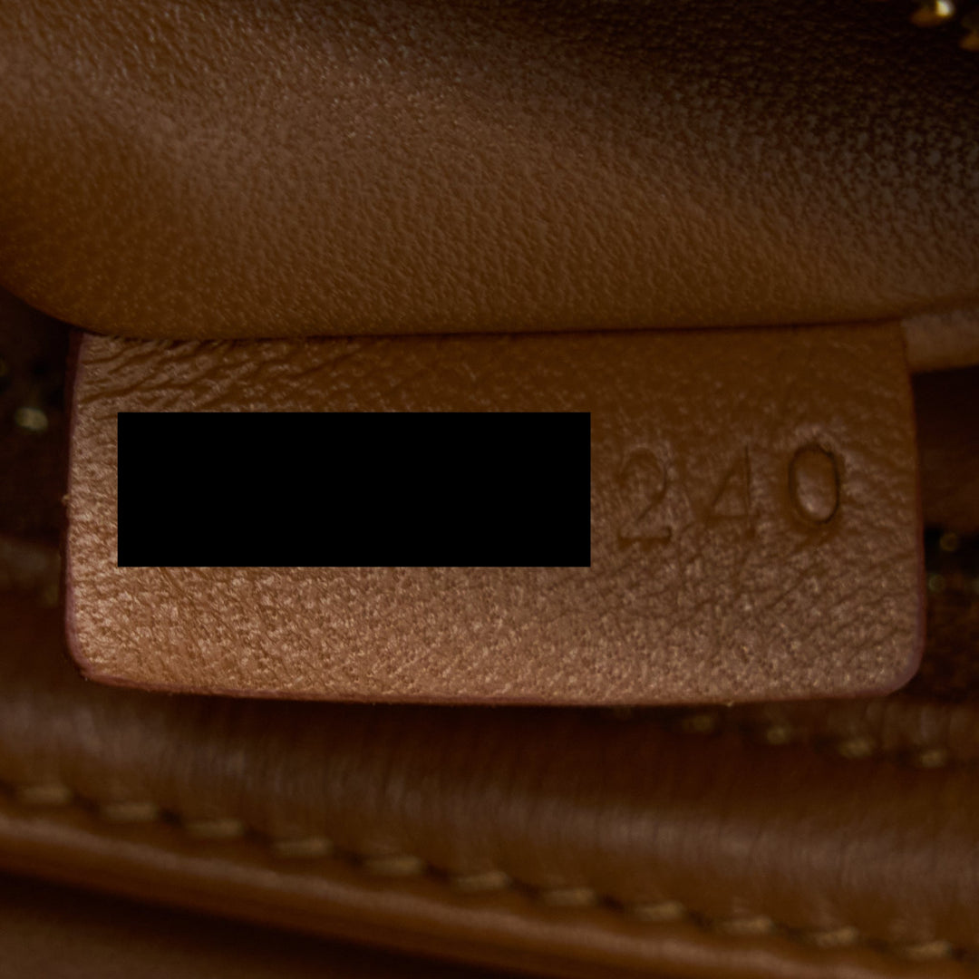 Celine Medium Triomphe Bag in Textile Natural Calfskin
