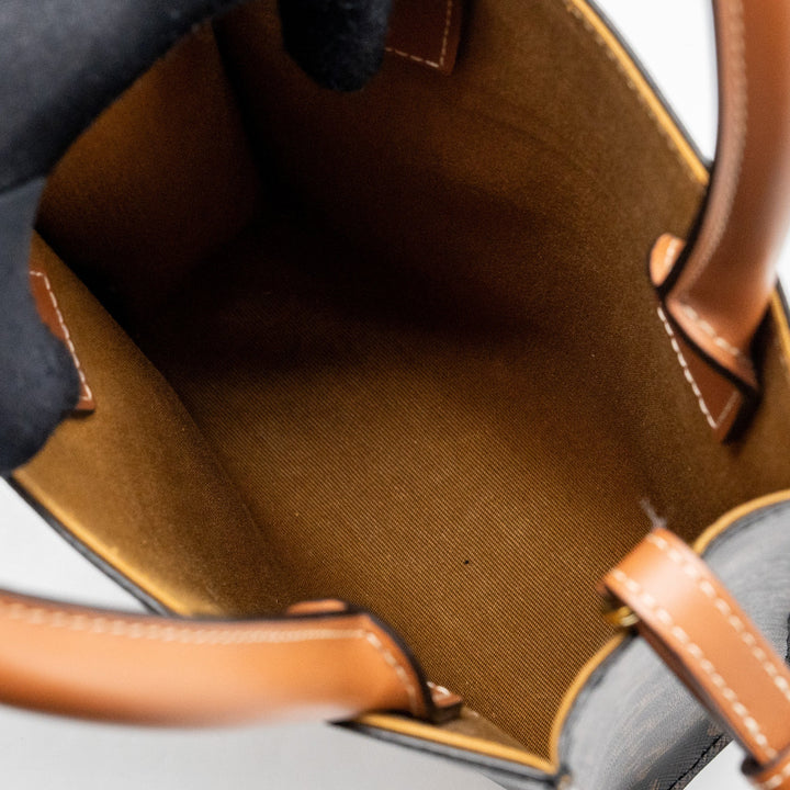 Top Quality Celine Mini Vertical Cabas Triomphe Canvas Brown