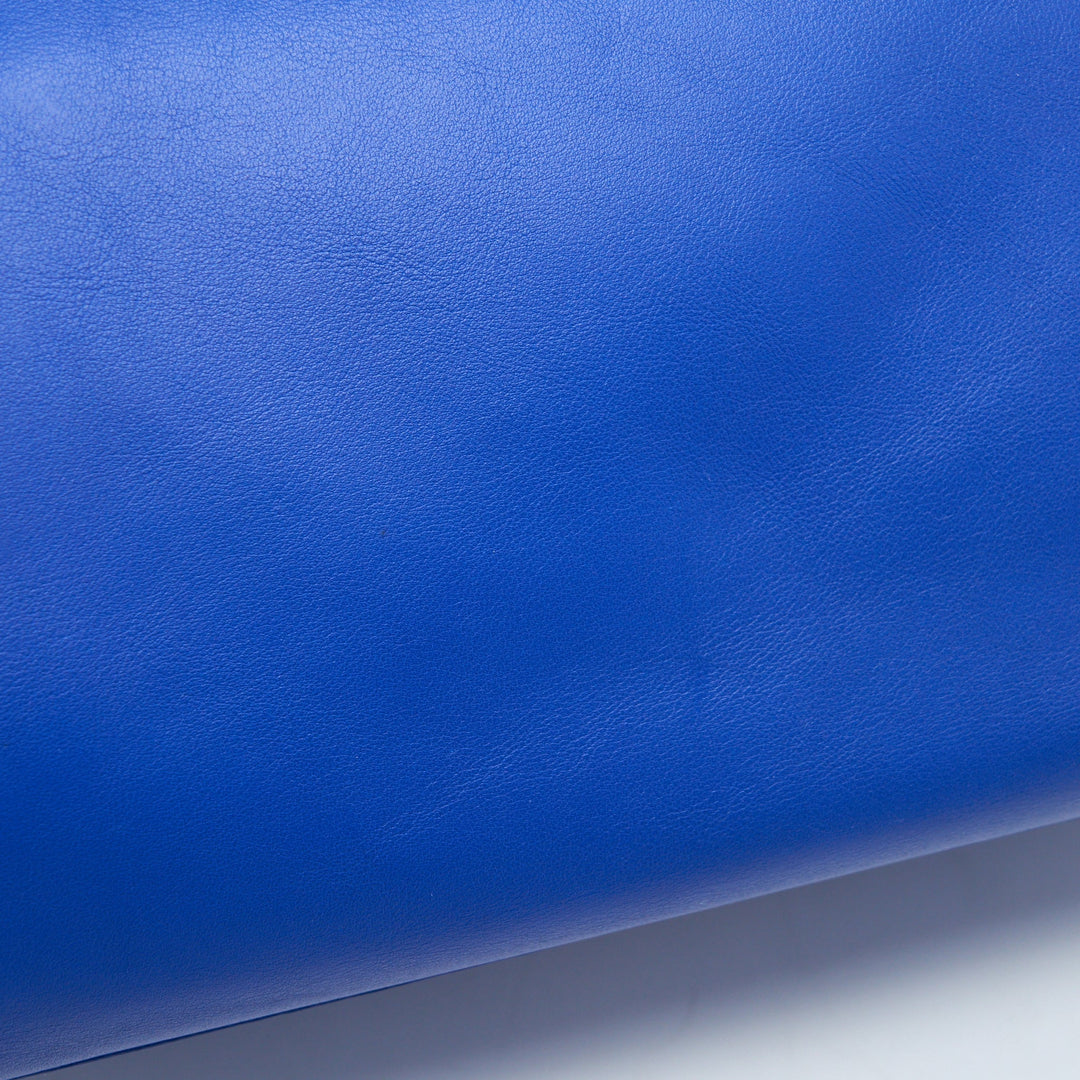 Saint Laurent Cabas Chyc Tote Bag Blue GHW