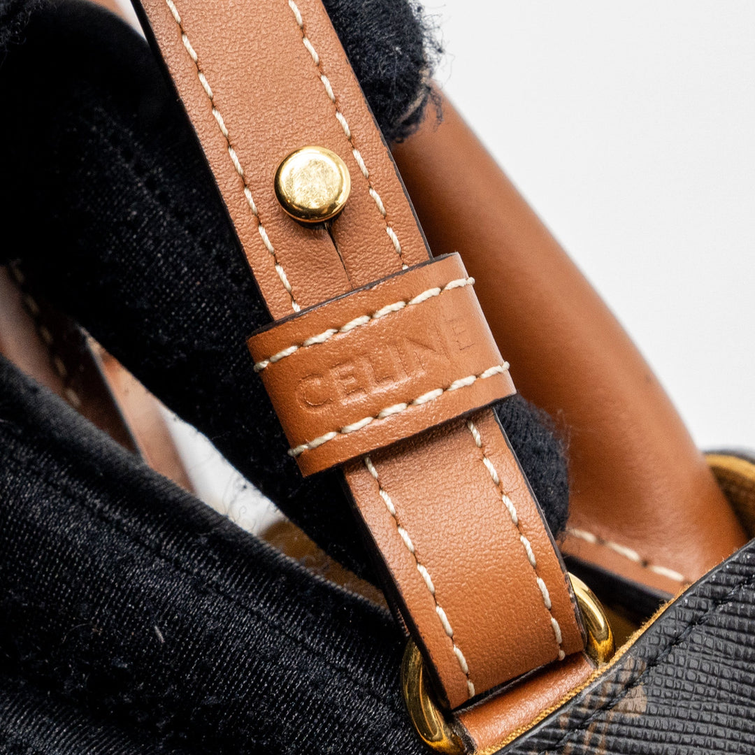 Top Quality Celine Mini Vertical Cabas Triomphe Canvas Brown