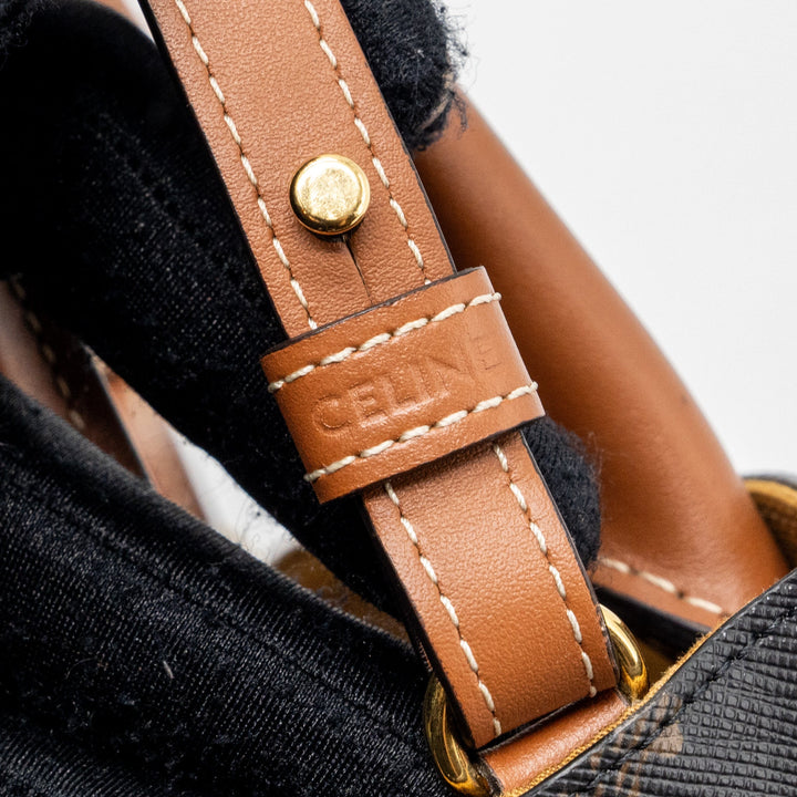 Top Quality Celine Mini Vertical Cabas Triomphe Canvas Brown