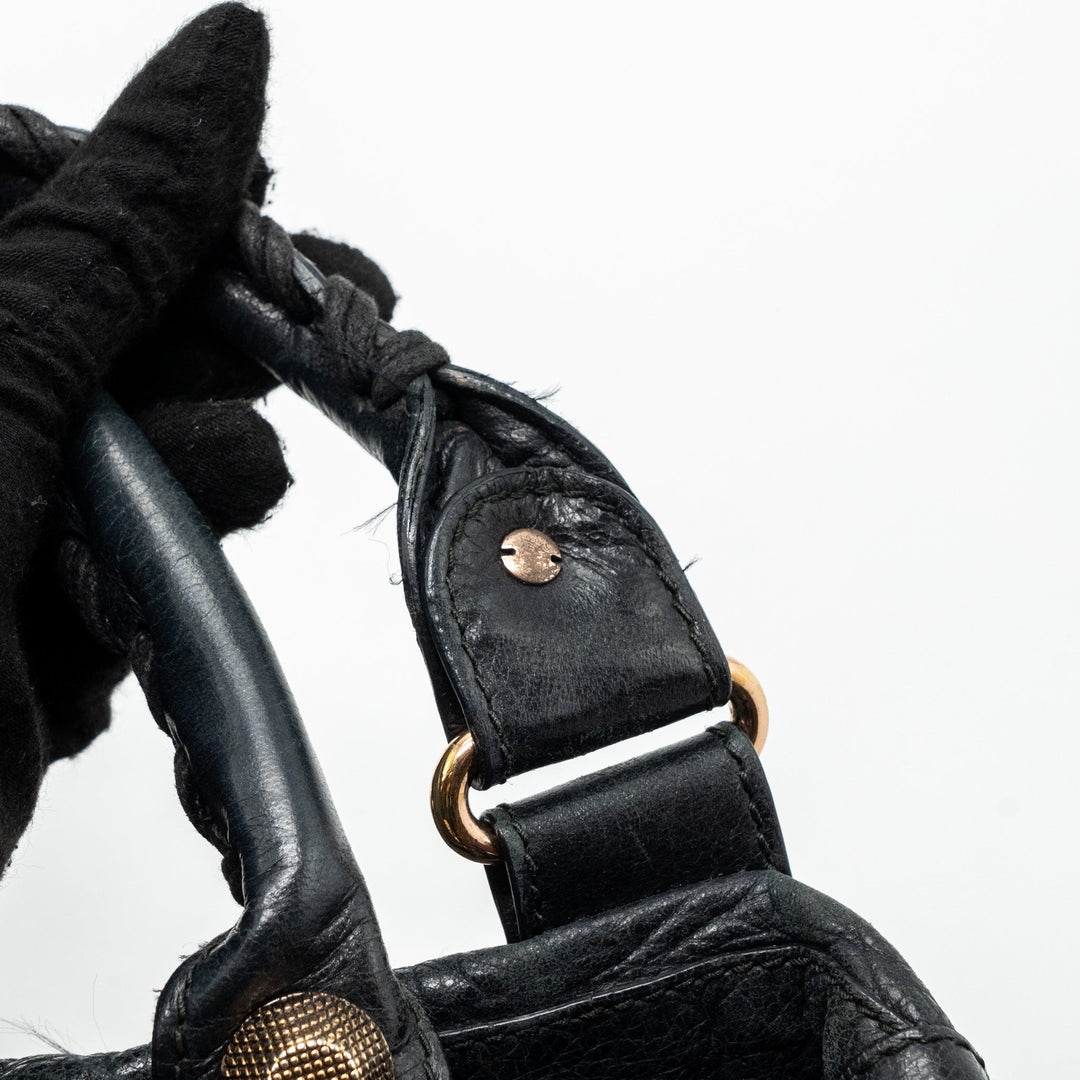 Top Quality Balenciaga G21 Work Bag Leather black GHW