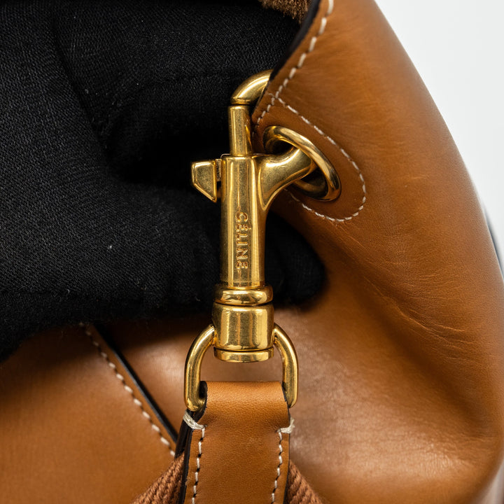 Top Quality Celine Sangle bucket bag leather brown