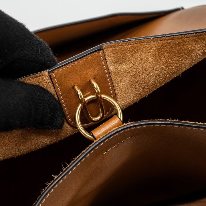 Top Quality Celine Sangle bucket bag leather brown