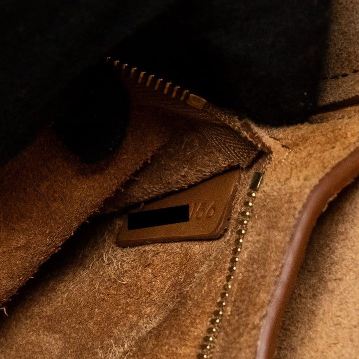 Celine Sangle bucket bag leather brown