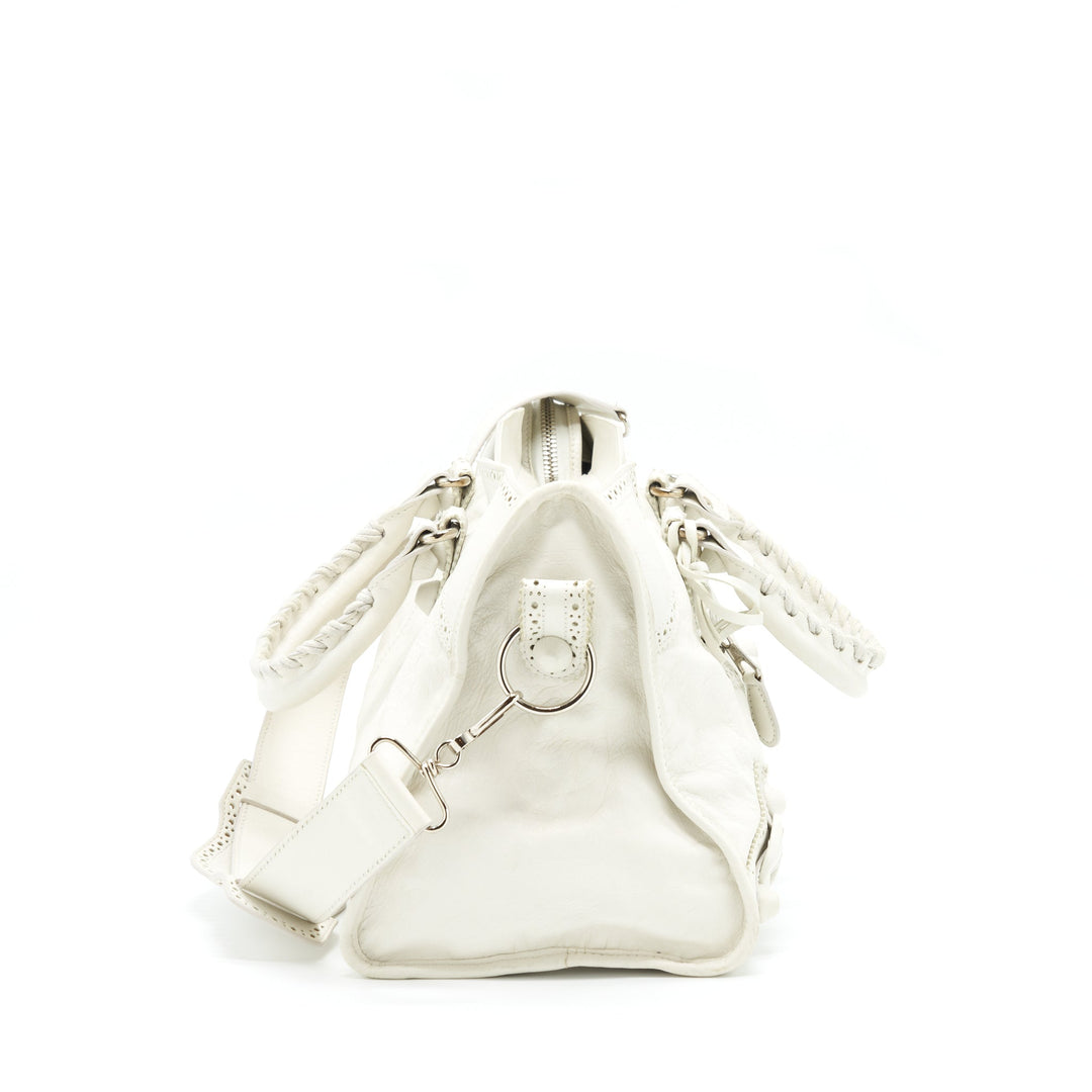 Top Quality Balenciaga Giant City Bag White SHW