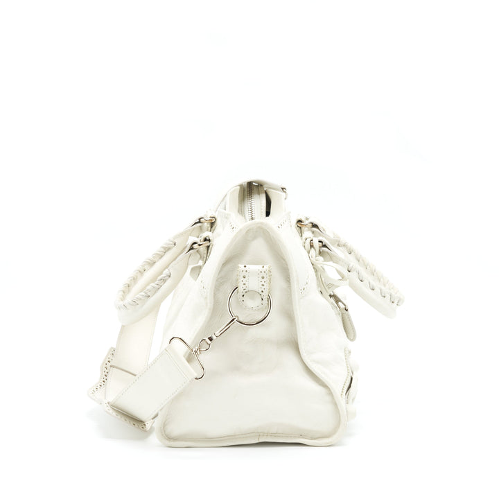Top Quality Balenciaga Giant City Bag White SHW