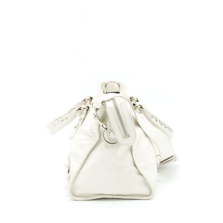 Top Quality Balenciaga Giant City Bag White SHW