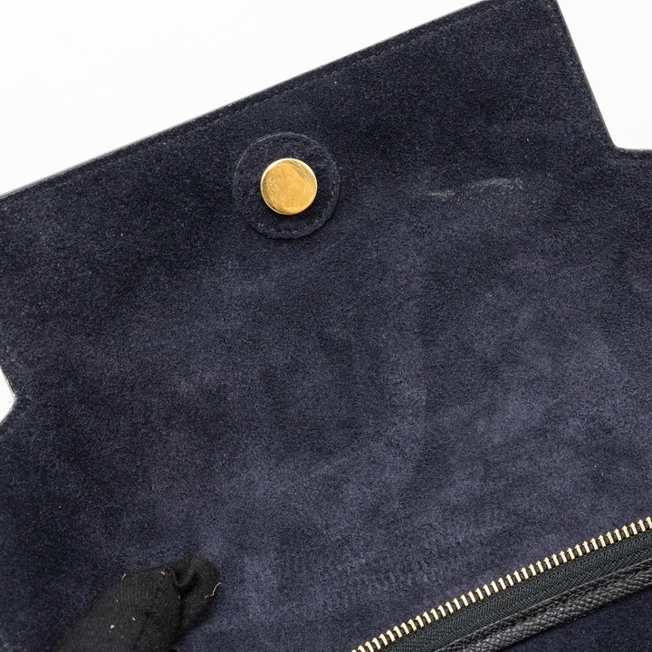 Celine mini belt bag grained calfskin black