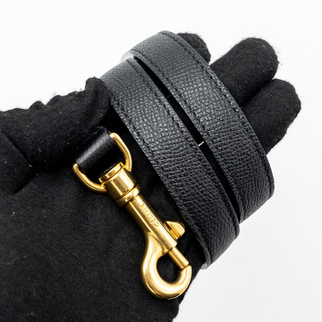 Celine mini belt bag grained calfskin black