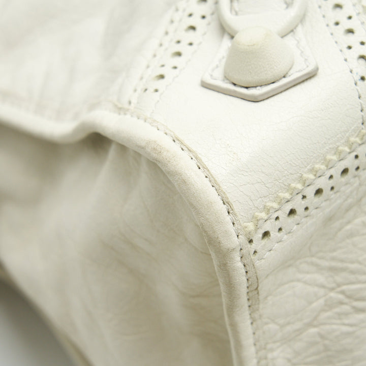 Top Quality Balenciaga Giant City Bag White SHW