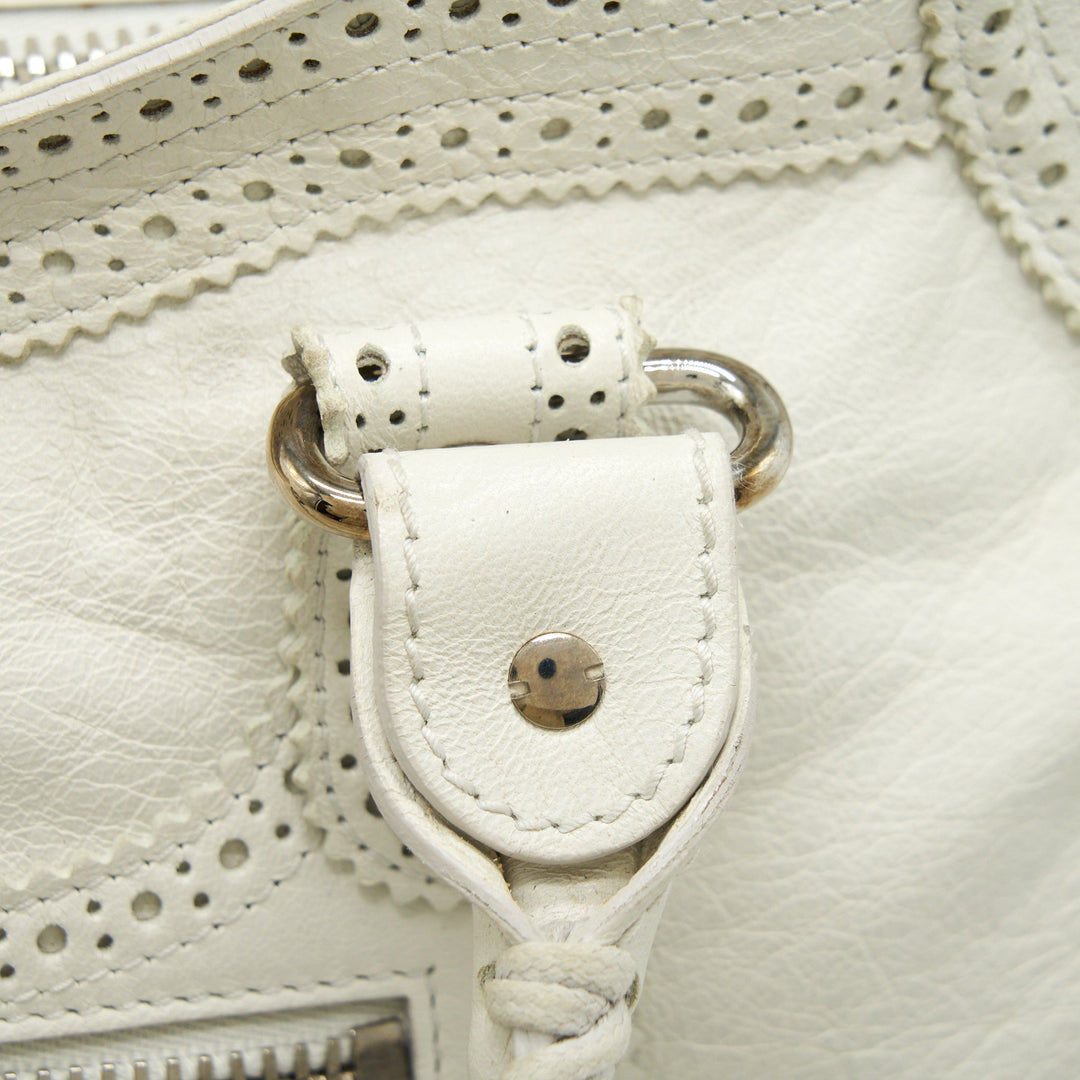 Top Quality Balenciaga Giant City Bag White SHW