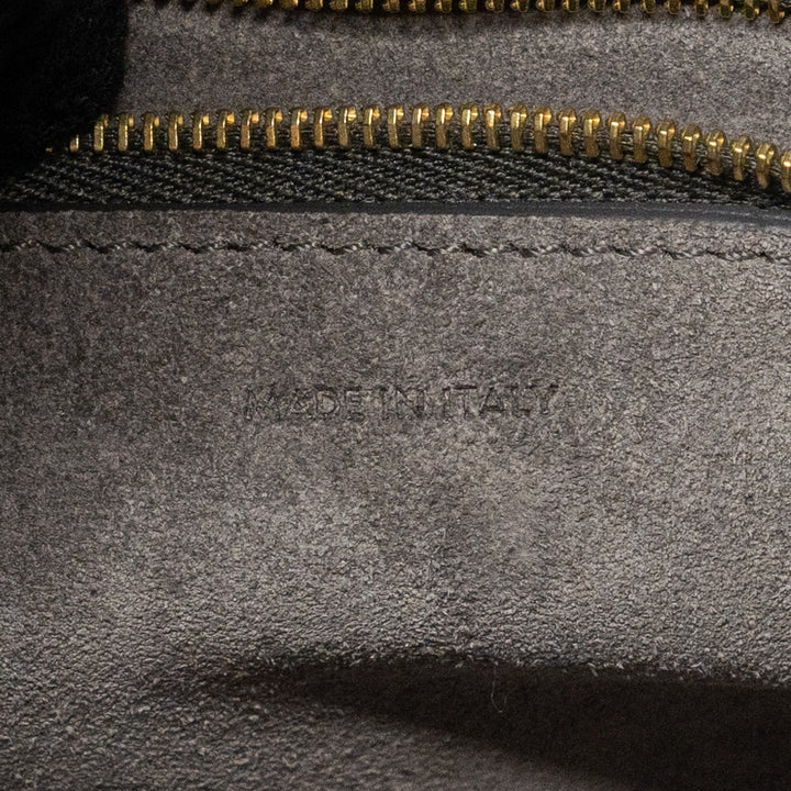 Top Quality Celine Sangle Bucket Bag Grained Calfskin Grey