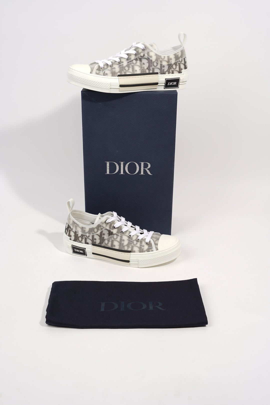Christian Dior Womens B23 Low Top Grey EU 39.5 / UK 6.5