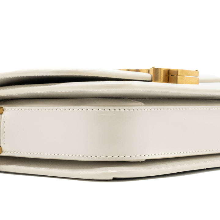 Saint Laurent/YSL Small Solferino Satchel Crossbody Bag White GHW