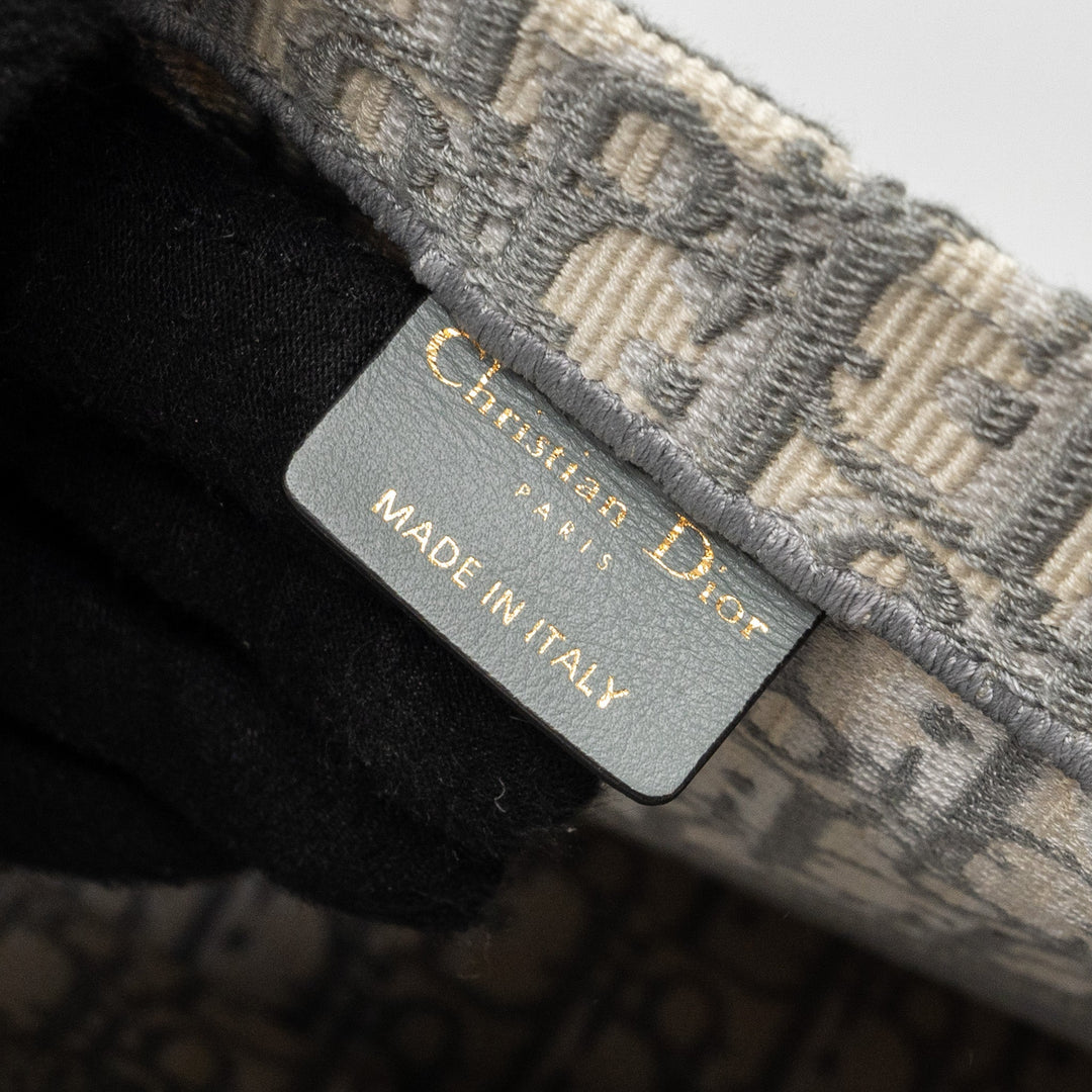 Top quality Dior Large Book Tote Top quality Dior Oblique Embroidery Ecru/Grey
