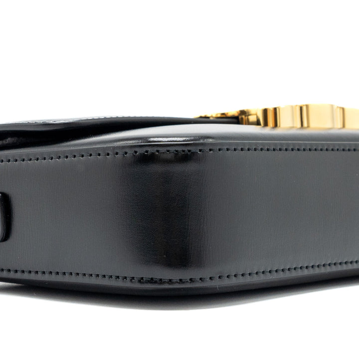 Top Quality Celine triomphe shoulder bag calfskin black