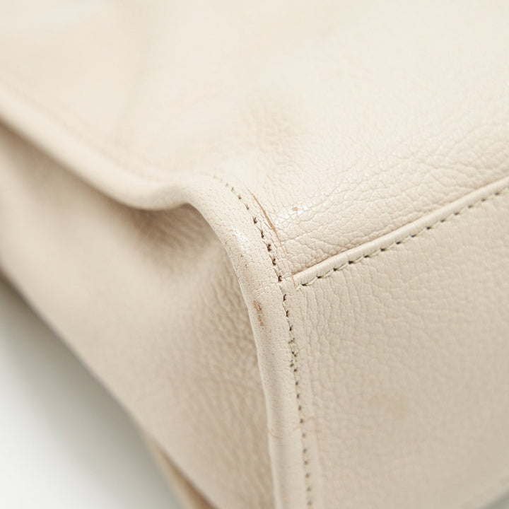 Top Quality Balenciaga SMALL METALLIC EDGE CITY BEIGE GHW