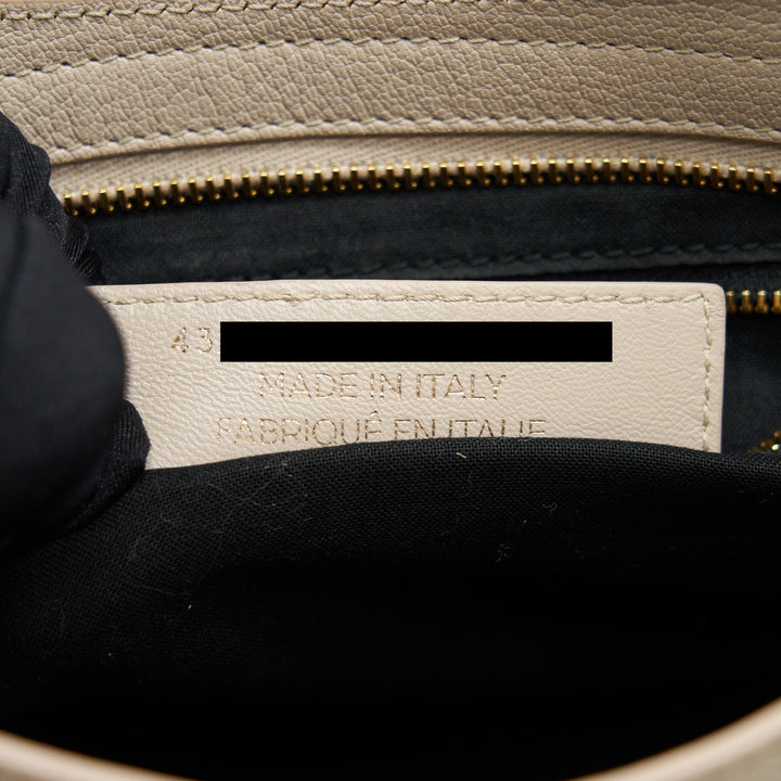 Top Quality Balenciaga SMALL METALLIC EDGE CITY BEIGE GHW