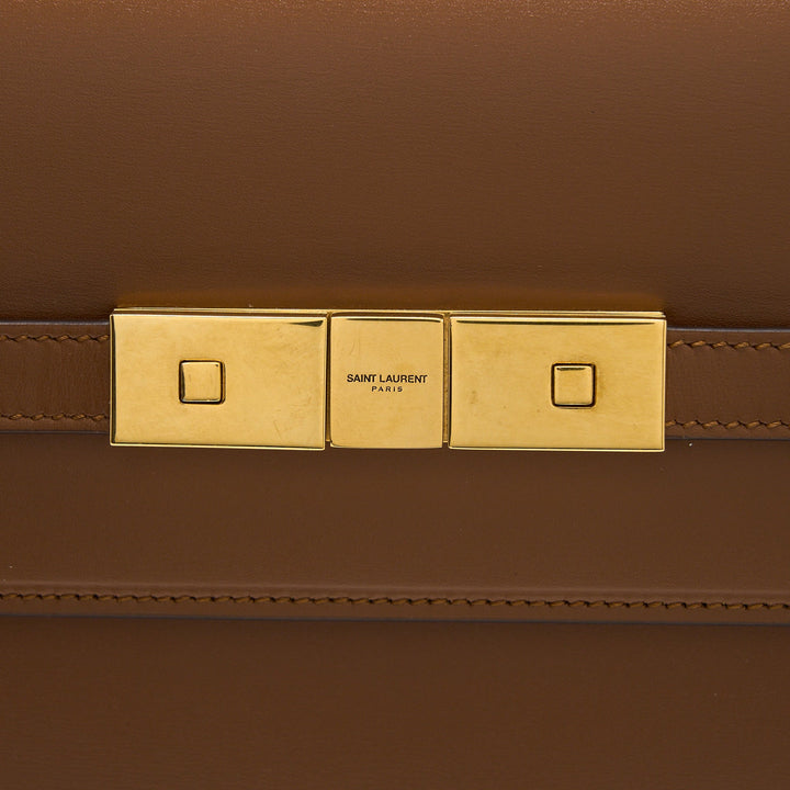 Saint Laurent/YSL Manhattan Shoulder Bag Box Brick/Dark Ebene GHW