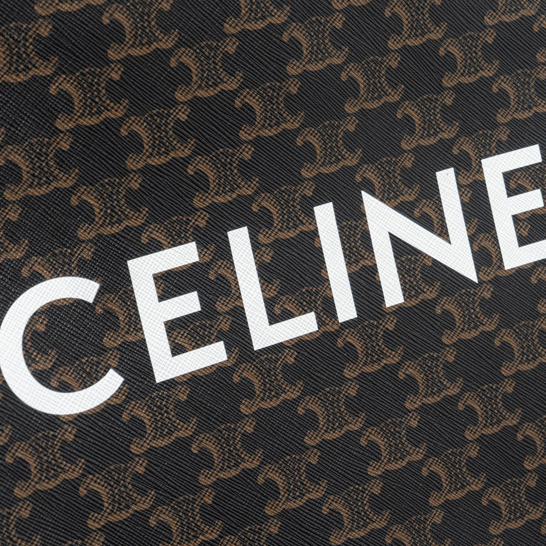 Celine Vertical Cabas Triomphe Canvas