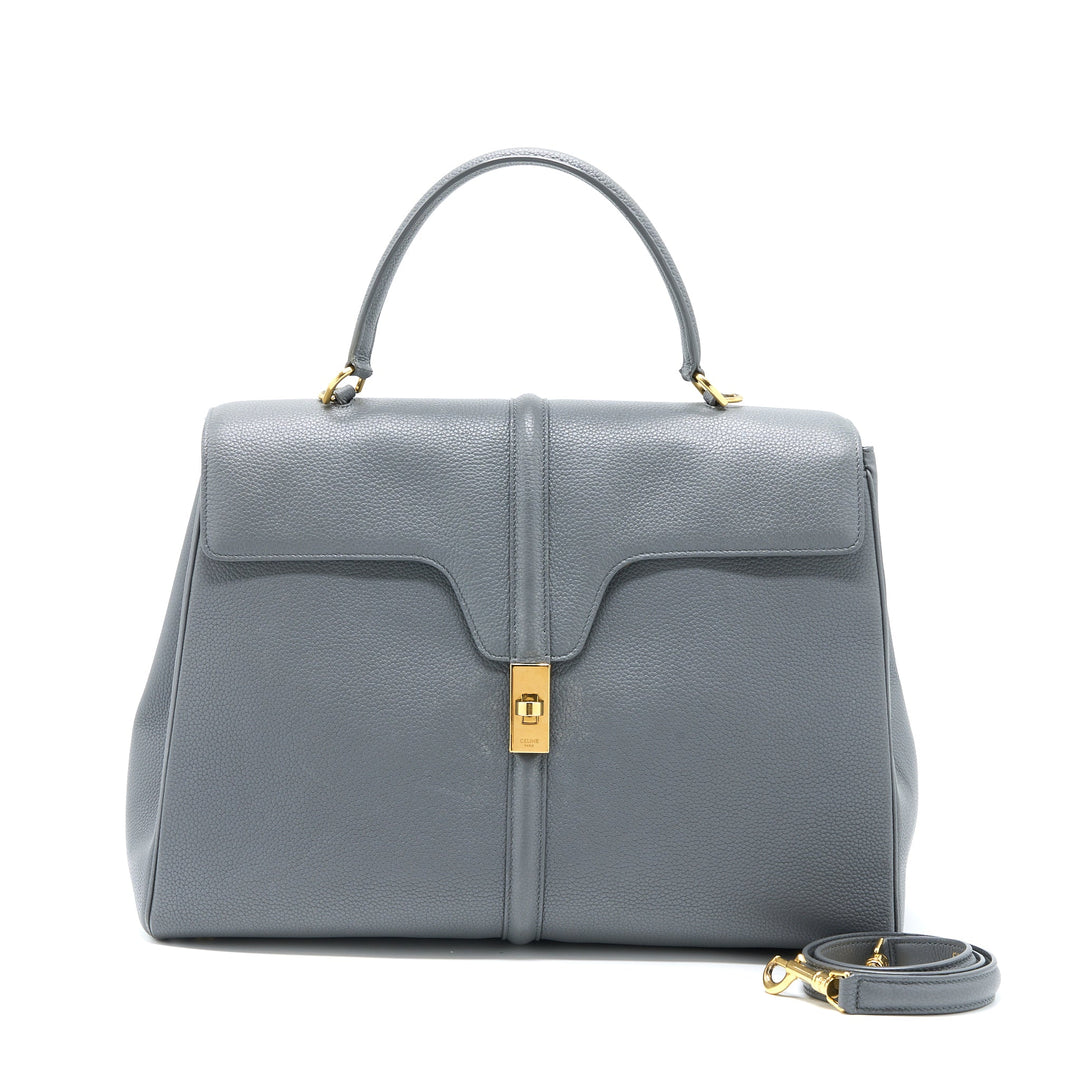 Top Quality Celine 16 Bag Grained Calfskin Grey