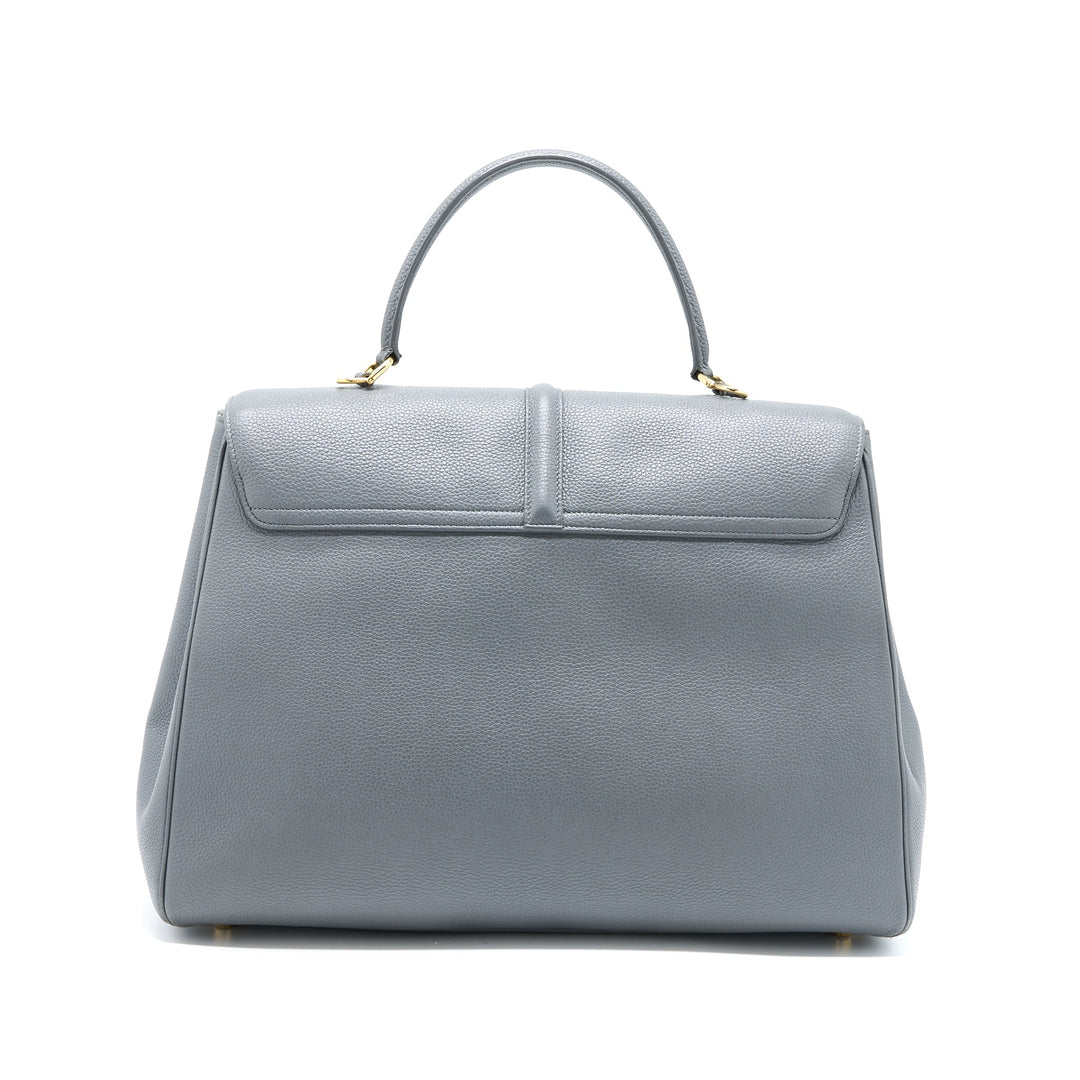 Celine 16 Bag Grained Calfskin Grey