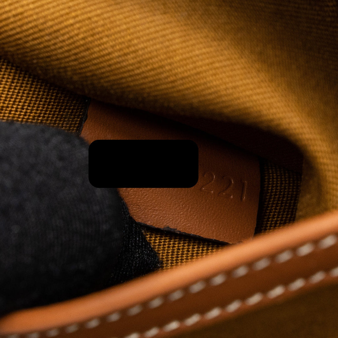 Top Quality Celine Small Boston Bag Triomphe Canvas/Calfskin Tan